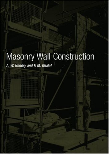 Masonry Wall Construction (English Edition)