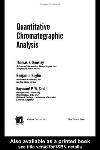 Quantitative Chromatographic Analysis (English Edition)