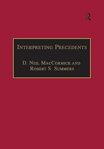 Interpreting Precedents: A Comparative Study (Applied Legal Philosophy) (English Edition)