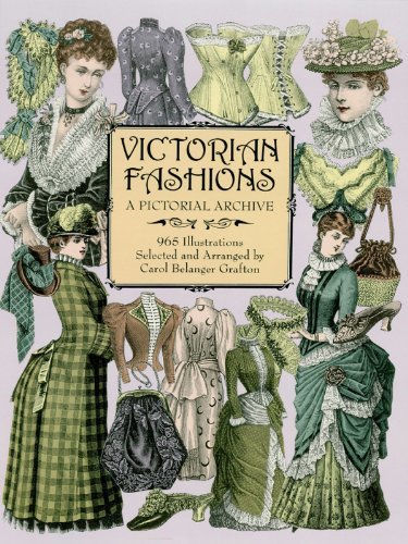 Victorian Fashions: A Pictorial Archive, 965 Illustrations (Dover Pictorial Archive) (English Edition)