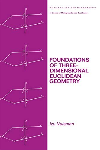 Foundations of Three-Dimensional Euclidean Geometry (Chapman & Hall/CRC Pure and Applied Mathematics Book 56) (English Edition)