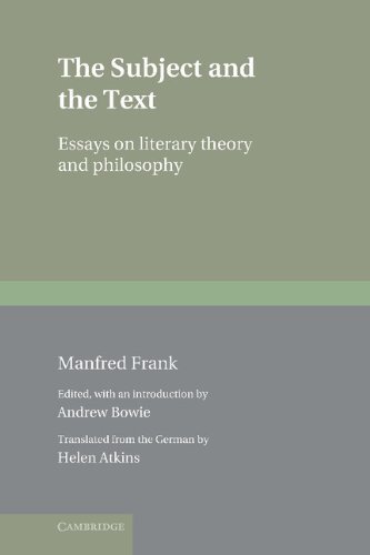 The Subject and the Text: Essays on Literary Theory and Philosophy (Literature, Culture, Theory) (English Edition)