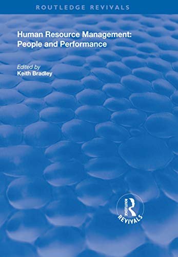 Human Resource Management: People and Performance (Routledge Revivals) (English Edition)