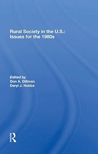 Rural Society In The U.s.: Issues For The 1980s (English Edition)