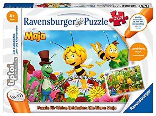Ravensburger 睿思 tiptoi 00047 - 小探险家拼图：蜜蜂玛雅 - 2 x 24 片