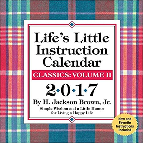 Life's Little Instruction 2017 日到日日历