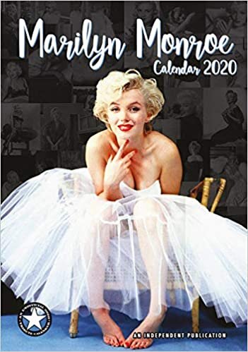 Marilyn Monroe 日历 2020 年主日历 挂历 2020 12 个月,DINA 3 格式,螺旋装订,英语版