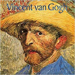 梵高Vincent van Gogh 2022 12 x 12英寸蒙特利方形壁挂日历,带雾面模压封面,荷兰后印象艺术家