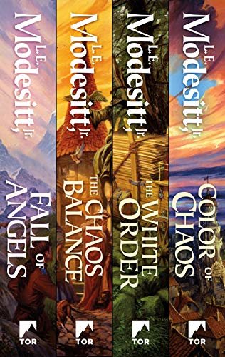 Saga of Recluce: Books 6-9: Fall of Angels, The Chaos Balance, The White Order, Colors of Chaos (English Edition)