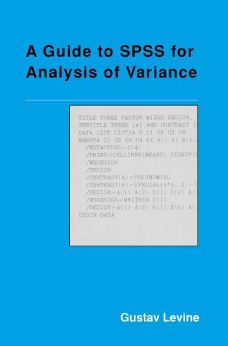 A Guide to SPSS for Analysis of Variance (English Edition)