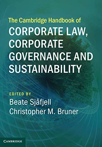 The Cambridge Handbook of Corporate Law, Corporate Governance and Sustainability (Cambridge Law Handbooks) (English Edition)
