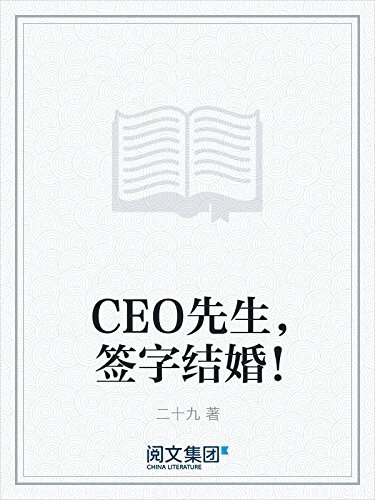 CEO先生，签字结婚！