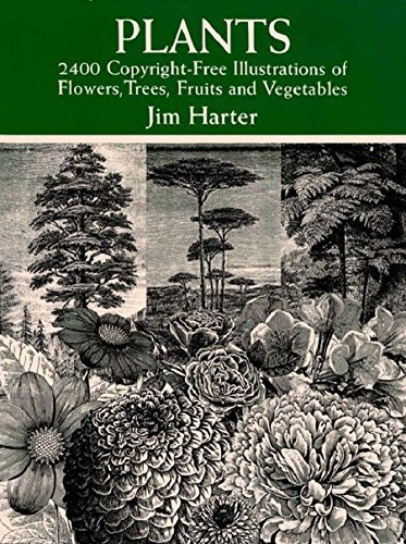 Plants: 2,400 Royalty-Free Illustrations of Flowers, Trees, Fruits and Vegetables (Dover Pictorial Archive) (English Edition)