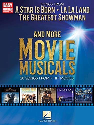 Songs from A Star Is Born, The Greatest Showman, La La Land, and More Movie Musicals (Easy Guitar With Notes & Tab) (English Edition)