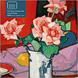 拼图 - Samuel Peploe,中国花瓶中的粉红色玫瑰: 我们迷人的高品质1000片拼图(73.5 厘米 x 51.0 厘米)采用坚固的纸板包装
