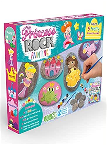Princess Rock Painting (儿童艺术和手工艺活动套件)