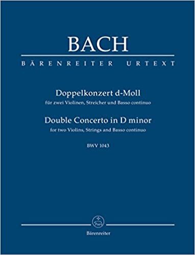 BARENREITER TASCHENPARTITUREN BACH J.S. - 2 种小提琴 D 小调 BWV 1043 - 学习得分经典床单口袋得分