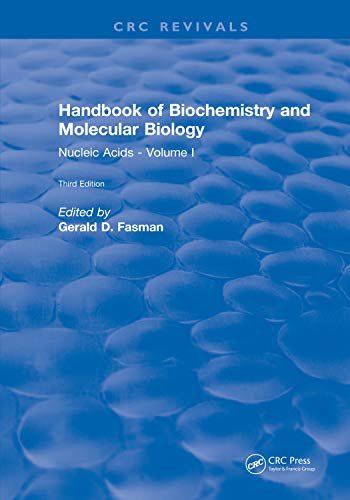 Handbook of Biochemistry: Section B Nucleic Acids, Volume I (English Edition)