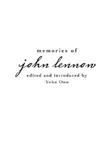 Memories of John Lennon (English Edition)