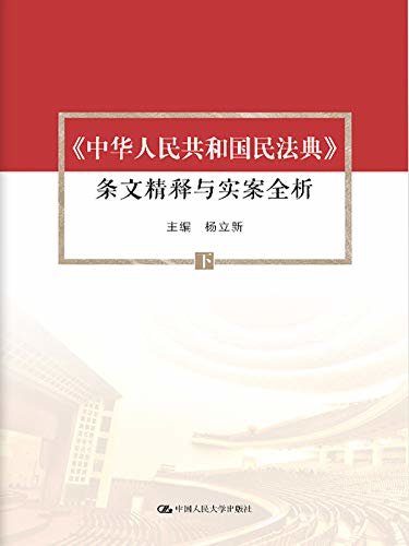 《中华人民共和国民法典》条文精释与实案全析（下）