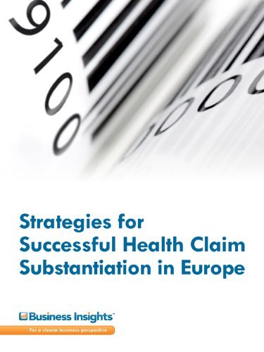 Strategies for Successful Health Claim Substantiation in Europe (English Edition)