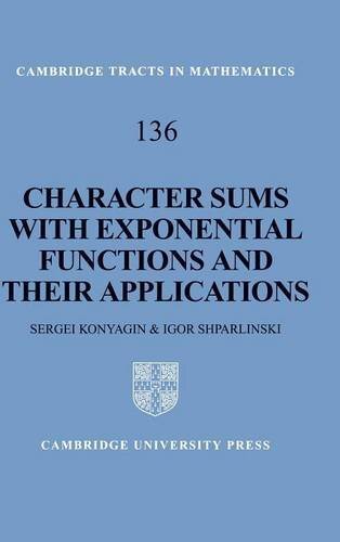 Character Sums with Exponential Functions and their Applications (Cambridge Tracts in Mathematics Book 136) (English Edition)