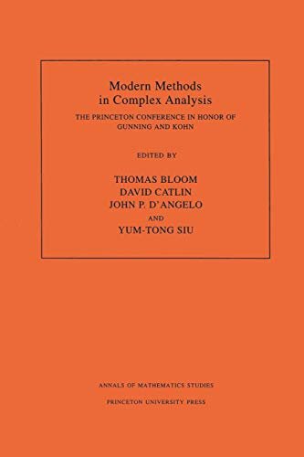 Modern Methods in Complex Analysis (AM-137), Volume 137: The Princeton Conference in Honor of Gunning and Kohn. (AM-137) (Annals of Mathematics Studies) (English Edition)