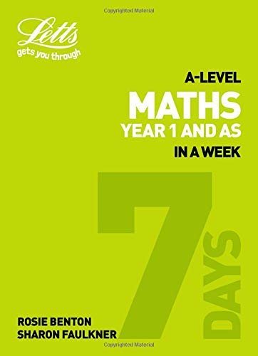 Letts A-level Revision Success – A-level Maths Year 1 (and AS) In a Week (English Edition)