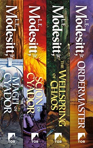 Saga of Recluce: Books 10-13: Magi’i of Cyador, Scion of Cyador, The Wellspring of Chaos, Ordermaster (English Edition)