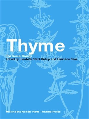 Thyme: The Genus Thymus (Medicinal and Aromatic Plants - Industrial Profiles Book 24) (English Edition)
